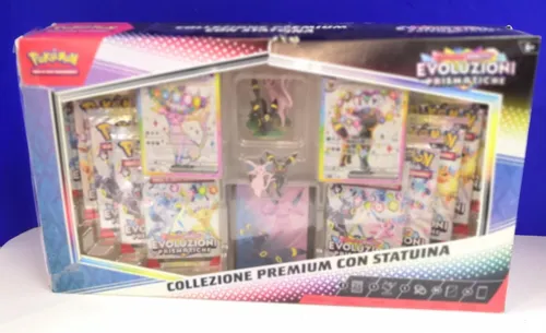 POKEMON PRISMATISCHE EVOLUTIONS PREMIUM SAMMLUNG + FIGUREN ITALIENISCHE SPRACHE