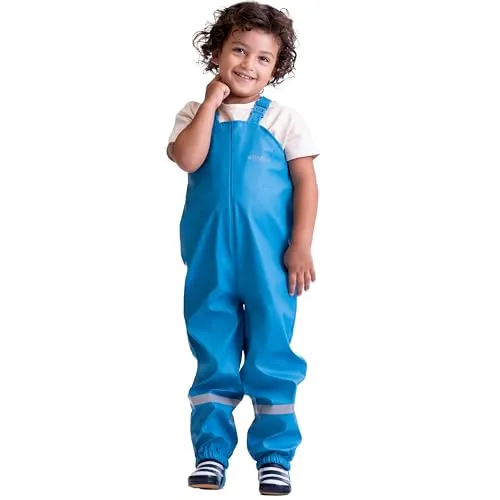 BMS Regenhose Buddelhose Matschhose für Jungen in Hellblau Größe 86