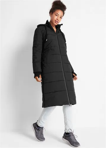 bonprix Steppmantel mit Kapuze, Oversize Passform, sportlicher Stil, mit Stehkragen