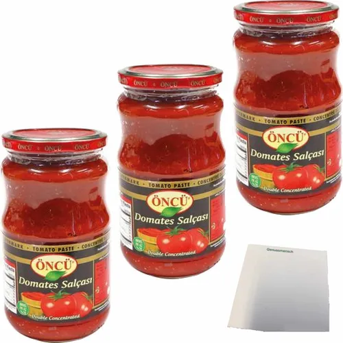 Öncü Tomatenmark 3er Pack 3x370g Glas usy Block