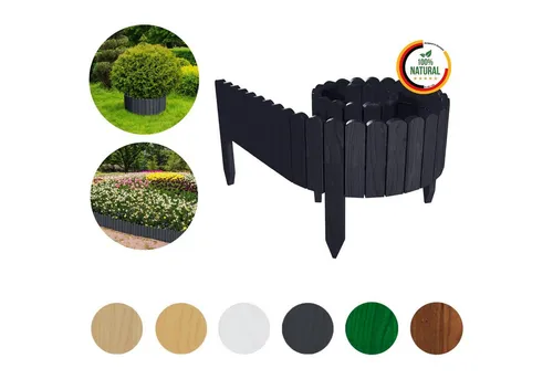 Floranica Rasenkante 10 cm Anthrazit 200 cm von Floranica