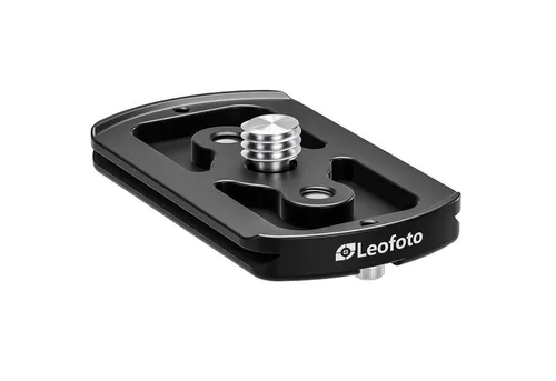 Leofoto Schnellwechselplatte P-LH55 für Stativköpfe - Foto- & Video-Zubehör, hochwertige 6061-T6 Aluminium-Legierung für maximale Stabilität und Verdrehsicherheit bei der Nutzung mit Kugelköpfen und Videoneigern.