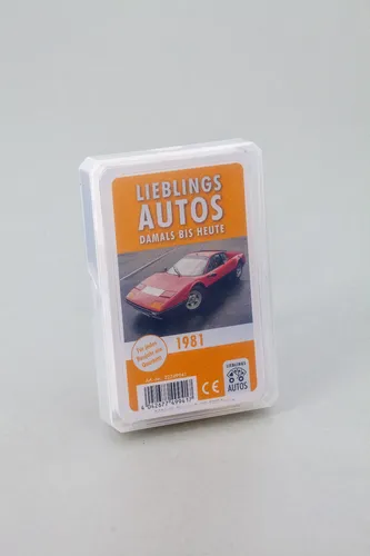Auto Quartett 1981 Baujahr Geburtsjahr 45. Geburtstag Geschenk Spielkarten Neu