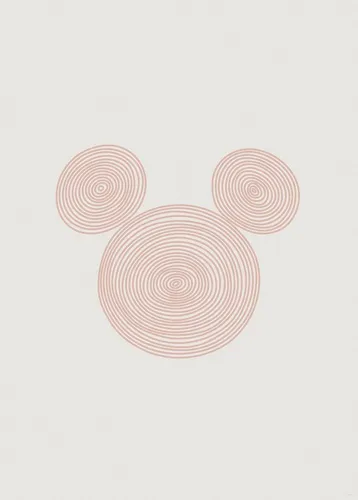 Komar Bild Pink Curls, Natur (1 St), Wandbild zur Dekoration im Kinderzimmer - ohne Rahmen