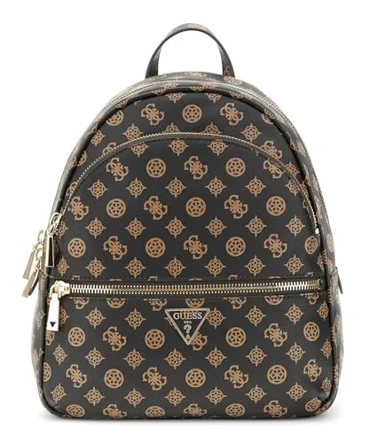 GUESS Manhattan II Large Backpack Mocha Logo in braun von GUESS