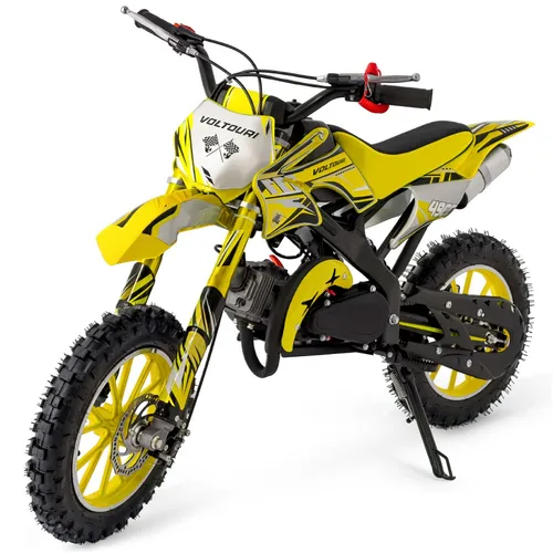 Crossbike Benzin Kinder Kindermotorrad Motocrossbike Cross VOLTOURI CR49-YELLOW