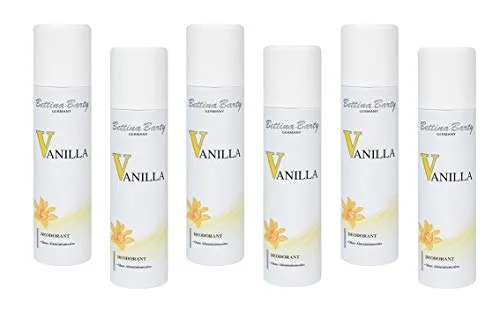 Bettina Barty Vanilla Deodorant Spray 6 x 150 ml
