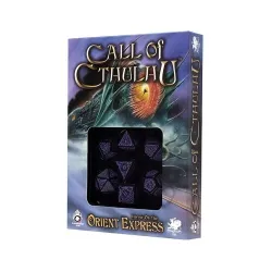 Q-Workshop Cthulhu - Horror on Orient Express SchwarzundPurple Dice Set 267640