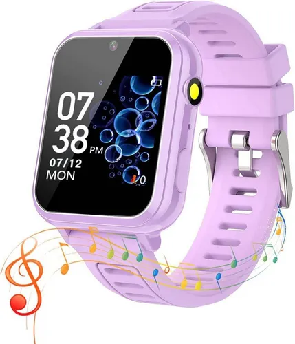 clleylise Kinder Digitaluhr mit Spielen, Kamera und Musik Smartwatch (2,5 cm, Android), Spieluhr für Jungen 4-12 Jahre inklusive Touchscreen Funktionen