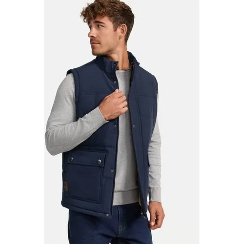 Indicode Steppweste INBellmil – Blau XL mit Reißverschluss - Herren-Weste in Navy, pflegeleicht und ideal für lässige Outfits. Mit praktischem Reißverschluss und Stehkragen für zusätzlichen Komfort.