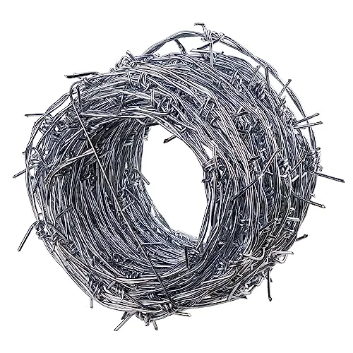 Stacheldraht Klingendraht Absperrdraht Sperrdraht Zaun Draht verzinkt 25 m x 2,8 mm