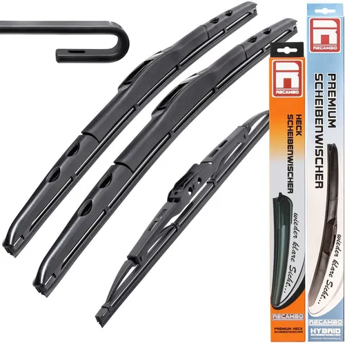 RECAMBO Scheibenwischblätter Scheibenwischer für Mercedes Vaneo, Typ W414, 2002-2004