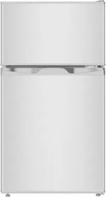 PKM GK88 EIX Kühlschrank mit Gefrierfach - Freistehender Kühlschrank mit Gefrierfach, silberfarben und energieeffizient (EEK E), ideal für kleine Küchen und Apartments.