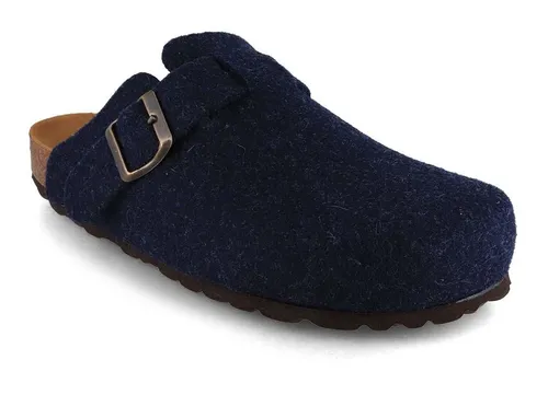 Tuffeln Clogs Filzpantoffeln Feierabend Pantoletten mit Schnalle Hausschuh mit Korkfußbett
