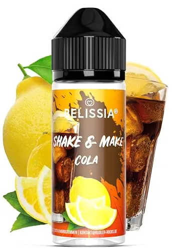 Belissia Shake and Make - Cola - Hochdosiertes Lebensmittel Aroma 10ml mit praktischer Schüttelflasche zum mischen. Für Lebensmittel, Kochen, Backen, Hobby, Raumerfrischung uvm.