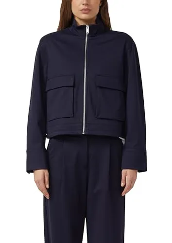 s.Oliver Blouson mit Stehkragen aus Interlockjersey - Leicht gefütterter Blouson mit entspannter Passform und Stehkragen. Ideal für den lässigen Look, ausgestattet mit Knöpfen und praktischen Eingrifftaschen.