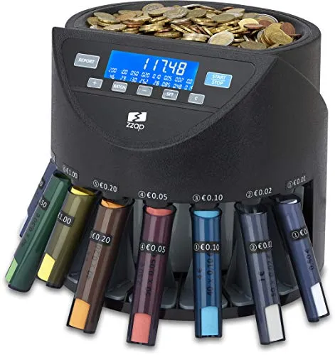ZZap CS20+ Automatischer EURO Münzzähler & -sortierer
