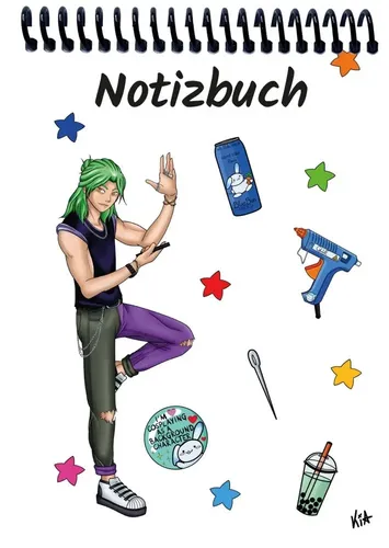 A 4 Notizblock Manga Quinn, weiß, liniert | E&Z Verlag GmbH | Deutsch | 2022