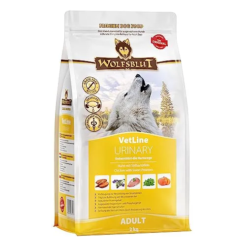 Wolfsblut VetLine Urinary Huhn 2 kg - Hundefutter zur Unterstützung der Harnwege, reich an Huhn und Süßkartoffeln, ideal für ausgewachsene Hunde.