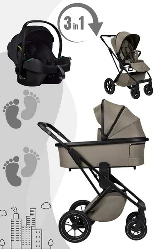 Moon PIÙ Kinderwagen Set inkl. Cosmo 2.0 Babyschale