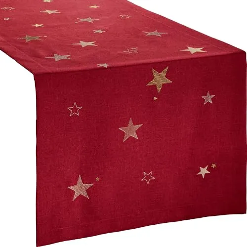 Erwin Müller Tischläufer rot Größe 50x150 cm