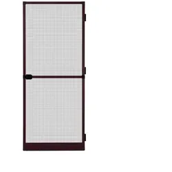 APANA Fliegengitter Insektenschutz Tür Alurahmen auf Maß - Fliegengitter für Balkontüren, individuell zuschneidbar, mit stabiler Bürstendichtung und automatischem Türschließer für optimalen Insektenschutz.