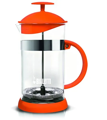 Bialetti 0006185 Kaffeebereiter, Glas, orange, 16 x 11.5 x 22.5 cm