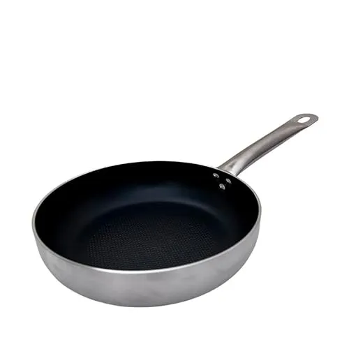 FMprofessional Tiefe, antihaftbeschichtete Pfanne, 30 cm, ILAG Essential Antihaftbeschichtung, doppellagig, hohe Wärmeleitfähigkeit, leicht und korrosionsbeständig, 30 x 7,8 cm, 1 Stück