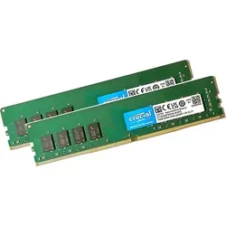 Crucial 32GB Ram Speicher 2x16GB DDR4 2400MHz UDIMM PC4-19200 288-Pin Desktop PC
