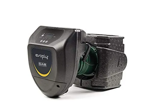 DAB EvoPlus 110/180 M Heizungspumpe, Modern, Multi-colored, Black, Eisen (Cast Iron), 11.02 pounds, 12 m³/h, 11 m, 220 V, IP 44, F, C2, EN 61800-3, 33 dB(A), 8059893013651, 60150941, 80085031