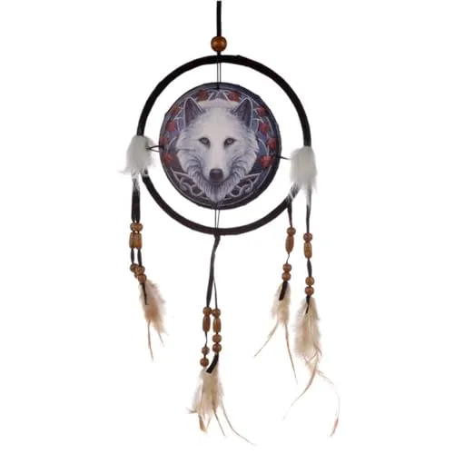 Traumfänger Lisa Parker – Wolf Guardien des Sturzes, 16 cm