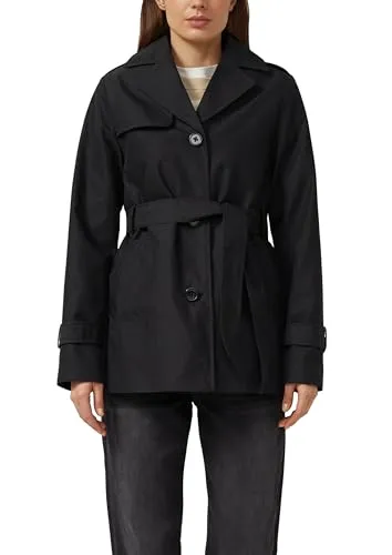 s.Oliver Wasserabweisender Trenchcoat im Slim Fit - Eleganter Trenchcoat im Slim Fit, ideal für Outdoor-Anlässe. Aus hochwertiger Webware mit praktischem Textilgürtel und mehreren Taschen für stilvolle Funktionalität.