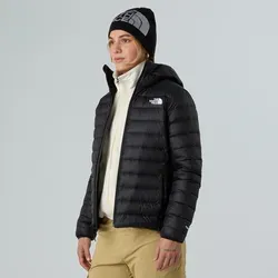 The North Face Women Classic Down Hooded Jacket TNF Black (XL) - Jacken - Wärmewunder für eisige Tage mit 700er-Daunen, verstellbarer Kapuze und PFC-freier DWR-Beschichtung für optimalen Wetterschutz.