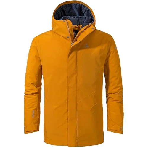 Schöffel Herren Style Froda Parka XL - Gelb - Funktionsjacke für Outdoor-Aktivitäten, wasserdicht und multifunktional für optimalen Schutz bei jedem Wetter.