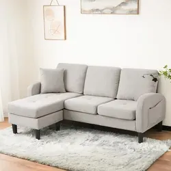 Merax Modulares Sofa L-förmig 3-Sitzer von Merax
