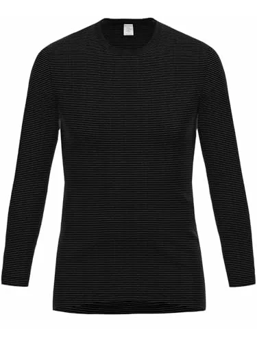 Ammann Herren Langarmshirt Jeans Anthrazit 5 - Tops, T-Shirts & Hemden für Herren, hochwertiges Feinripp-Qualität mit anschmiegsamer Passform und strapazierfähigem Baumwollmix, ideal für Alltag und Freizeit.