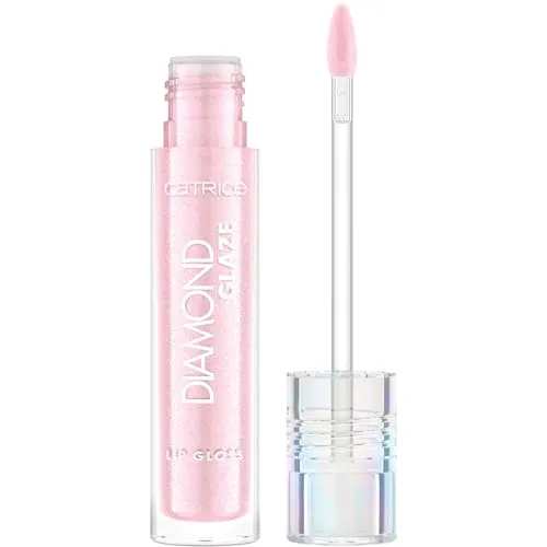 Catrice Diamond Glaze Lip Gloss, Nr. 020, Pink, sofortiges Ergebnis, glänzend, holographisch, glitzernd, vegan, ohne Parabene, ohne Mikroplastikpartikel, Nanopartikel frei, 1er Pack (3ml)