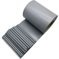 KARAT PVC Sichtschutzstreifen 19 cm x 35 m für Gartenzäune Blickdicht Grau