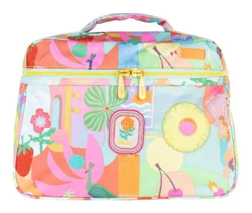 Oilily Kosmetiktasche Coco Beauty Case Meadow Fiesta Fruit - Stylische Reisetasche aus 95% Polyester, mit fröhlichem Meadow-Design und optimalen Maßen für unterwegs – perfekt für Ihre Beautyprodukte!