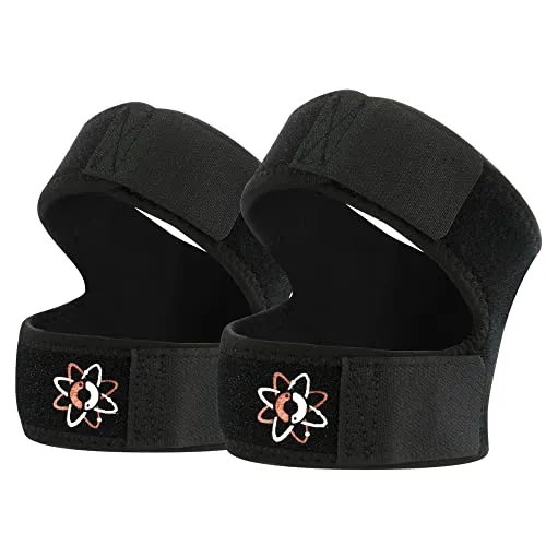 ionocore Kniebandagen aus Neopren mit zwei verstellbaren Bändern - Patella Knee Support für Frauen und Männer - Bandage Knie für Joggen, Fitness, Sport - Kniestütze gegen Gelenkschmerzen