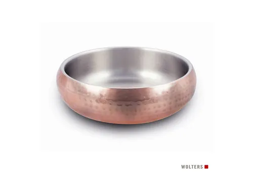 Wolters Futternapf Diner Steel - Hochwertiger Edelstahl - Näpfe aus edlem, rostfreiem Edelstahl mit rutschfester Unterseite. Ideal für Hunde und Katzen, spülmaschinengeeignet und temperaturregulierend.