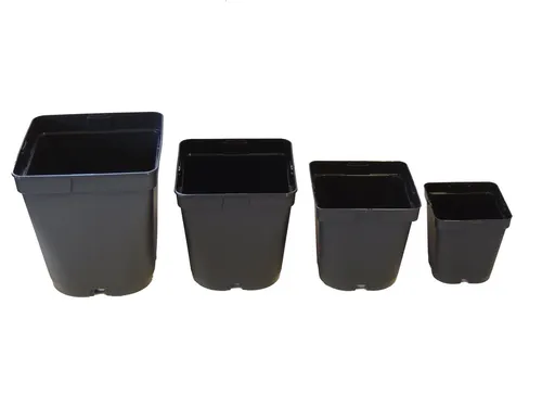 Fuchs Versand 24/7 Anzuchttopf 10er Set Blumentopf, Gärtnertopf, Containertopf quadratisch