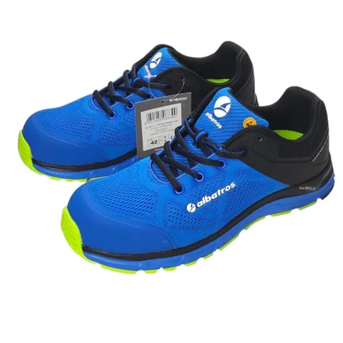 Albatros Sicherheitshalbschuh Lift Blue Impulse Low 646610, S1P, ESD, HRO, SRA, Größe 42 - Halbschuhe mit hohem Schutz, antistatisch und rutschfest – ideal für anspruchsvolle Arbeitsumgebungen.