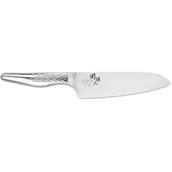 KAI Seki Magoroku Shoso Santoku 16,5 cm - Japanisches Kochmesser aus Edelstahl - Messer asiatischer Art, das KAI Seki Magoroku Shoso Santoku vereint elegante Ergonomie mit einer 16,5 cm Klinge aus hochwertigem 5CR15MoV Edelstahl für präzises Schneiden.