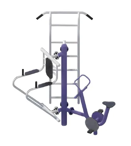 Straßensportgeräte Klimmzugstangen & Beinstreckgerät für Kinder - Ideal für Kinder von 1-16 Jahren. Modernes Design und kompakte Maße (200x200x129 cm) fördern die Bewegung und den Spaß im Freien.