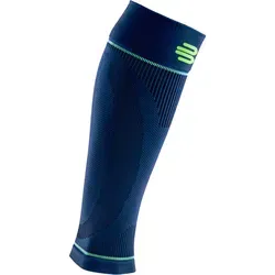Bauerfeind Sports Compression Lower Leg Bandage - Blau, Größe S - Bandagen für Unterschenkel mit gezielter Kompression zur Verbesserung der Durchblutung und schnelleren Regeneration. Ideal für intensives Training und lange Läufe.