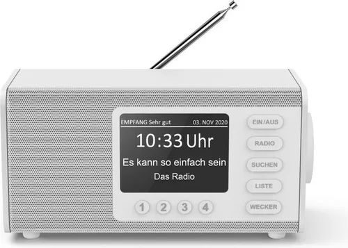 Hama DR1000DE Digitalradio - FM DAB DAB+, extragroßes 4 Zoll TFT-Display für besten Hörgenuss und einfache Senderwahl