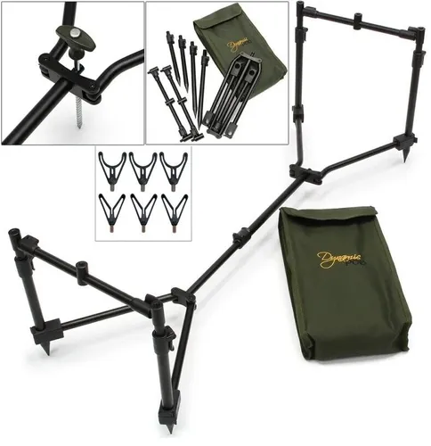 Premium Rod Pod Rutenständer für 3 Angelruten Karpfen Rutenhalter mit Tasche