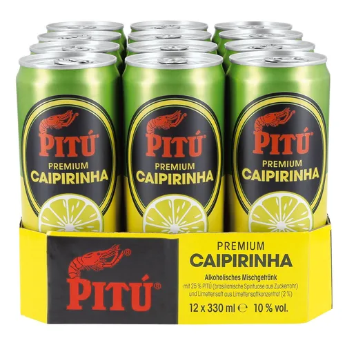 Pitu Caipirinha Mischgetränk 12 x 0.33 l