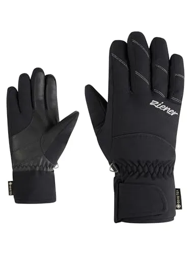 Ziener Katima-z GTX Glove Lady - Schwarz, Größe 7 - Hochwertige Ziener Skihandschuhe für Damen mit Gore-Tex-Technologie, wasserdicht und atmungsaktiv, ideal für kalte Wintertage.